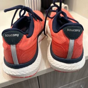 Orange saucony sneakers never worn
